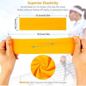 Headbands for Women Non Slip - 6 PCS Fashion Sports Hair Bands for Women's Hair,